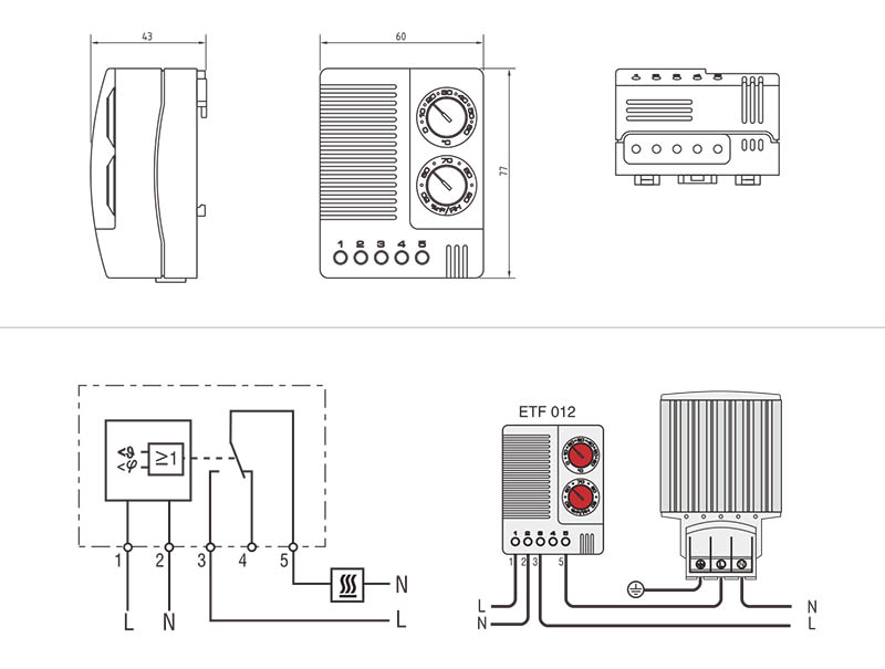 Thermostat ETF012 10